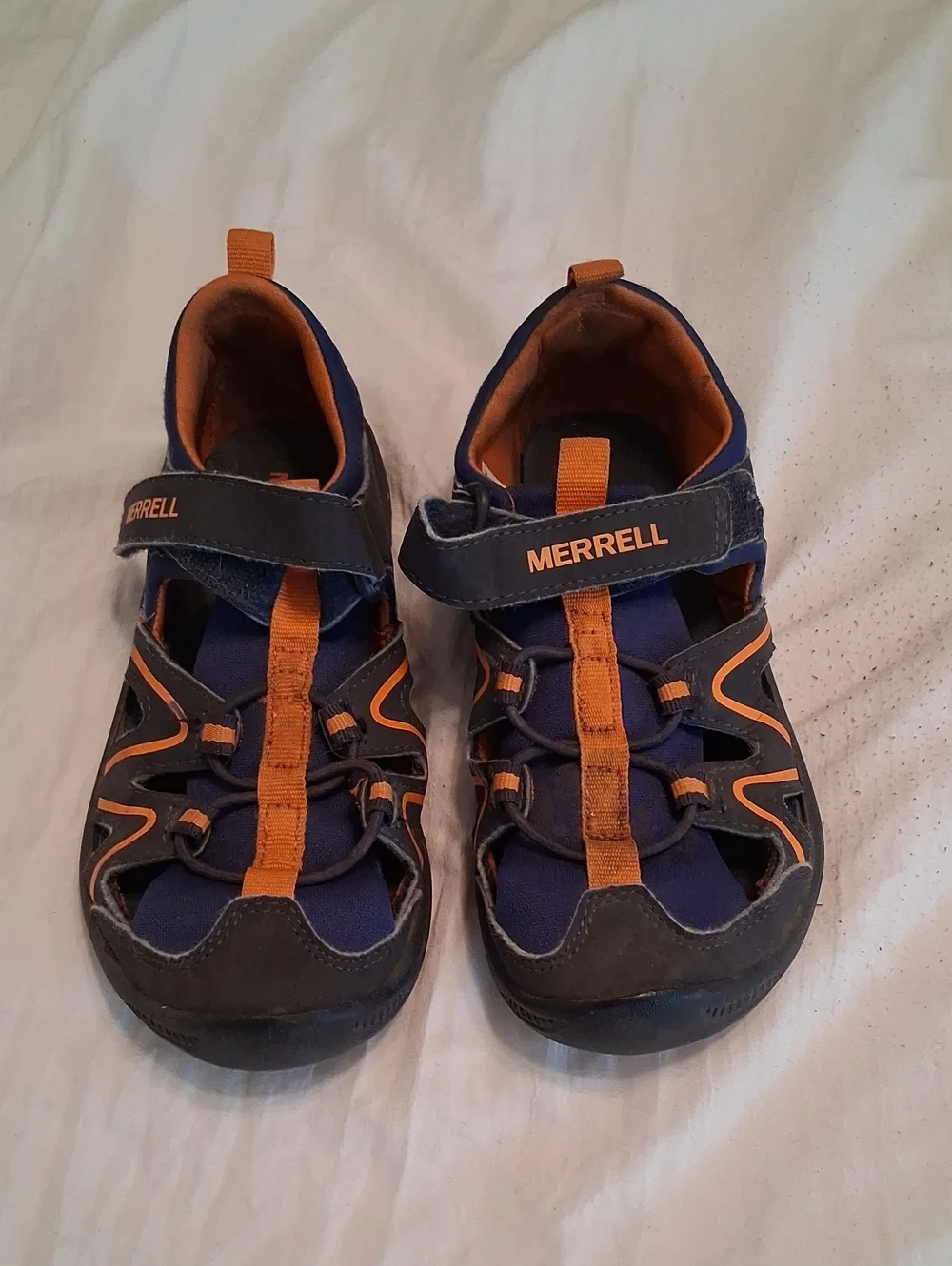 Merrell Kids Size 13M Navy Blue and Orange Active Sandals. Athleisure, Outdoors